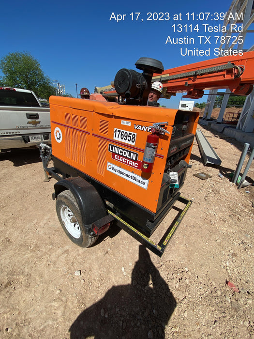 2021 Lincoln Electric Vantage 549X Ready Pak 3, ORANGE (includes trailer, cable rack, fender light kit)