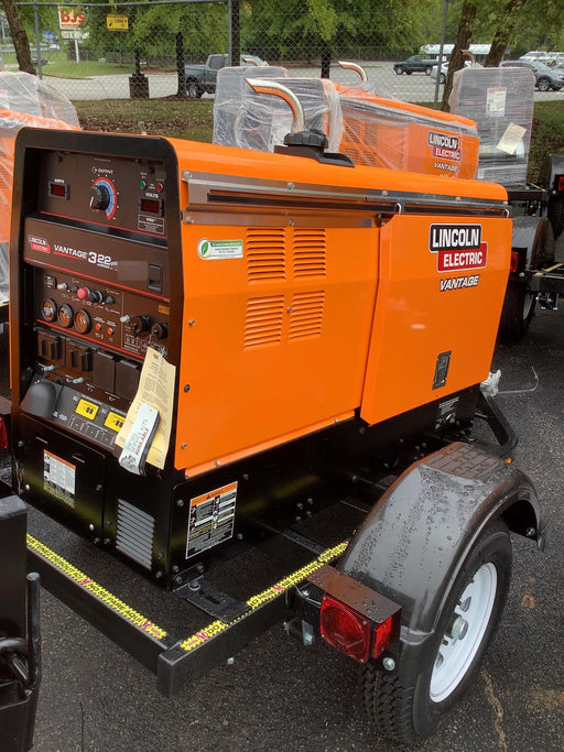 2021 Lincoln Electric Vantage 322 Vantage 322 Ready Pak 3 w/ Decals, ORANGE (includes trailer, cable rack, fender light kit) NO Telematics