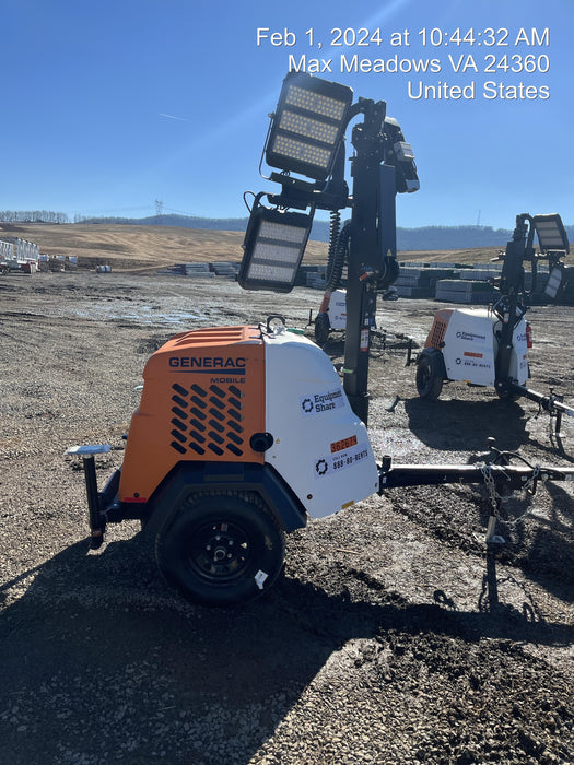 2023 Generac MLT2 Diesel, Flex Switch 120V Input, Powerzone Controller, 
(4) 320W LED Lights, 4kW Generator, 39.9 Gal Fuel Tank, 2" Ball, T3