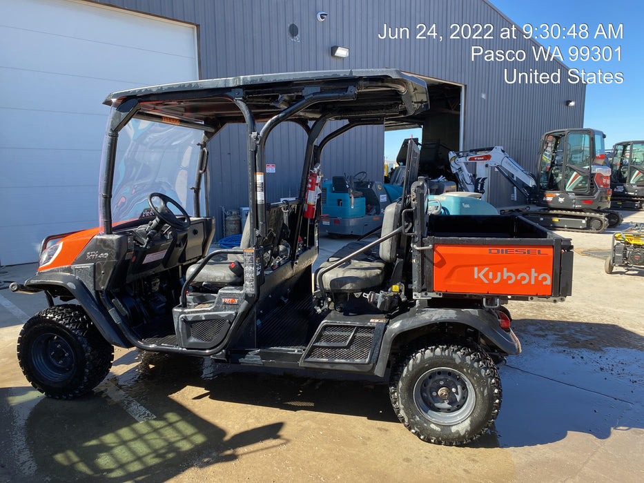 2020 Kubota RTV-X1140W-H Canopy, 4-Seater, Diesel, Windshield Acrylic Clear, Strobe Light, Backup Alarm