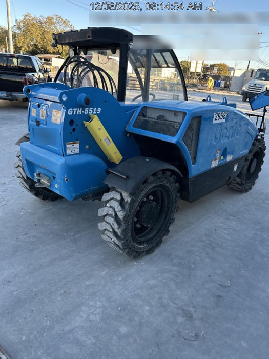2019 Genie GTH-5519 Cab/Heat/AC, Solid RT Tires, LED Work Lights, Beacon, 48" Carriage, 48" Forks