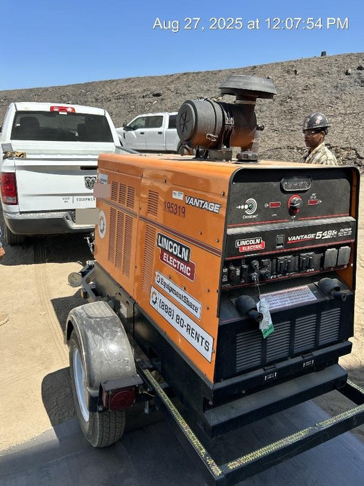 2022 Lincoln Electric Vantage 549X Crosslink Technology, Trailer Mounted, ES Decals, T3