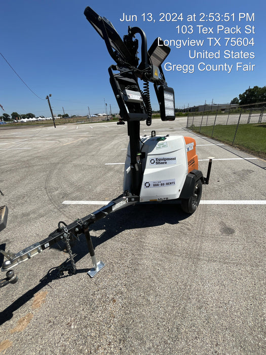 2023 Generac MLT2 Diesel, Flex Switch 120V Input, Powerzone Controller, 
(4) 320W LED Lights, 4kW Generator, 39.9 Gal Fuel Tank, 2" Ball, T3