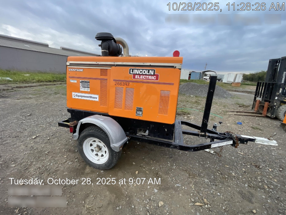 2022 Lincoln Electric Vantage 549X Crosslink Technology, Trailer Mounted, ES Decals, T3