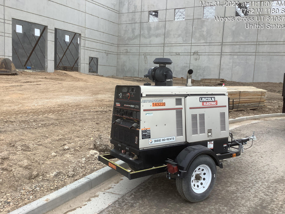 2021 Lincoln Electric Air Vantage 566 Air Vantage 566X Ready Pak 3 (includes trailer, cable rack, fender light kit); no telematics