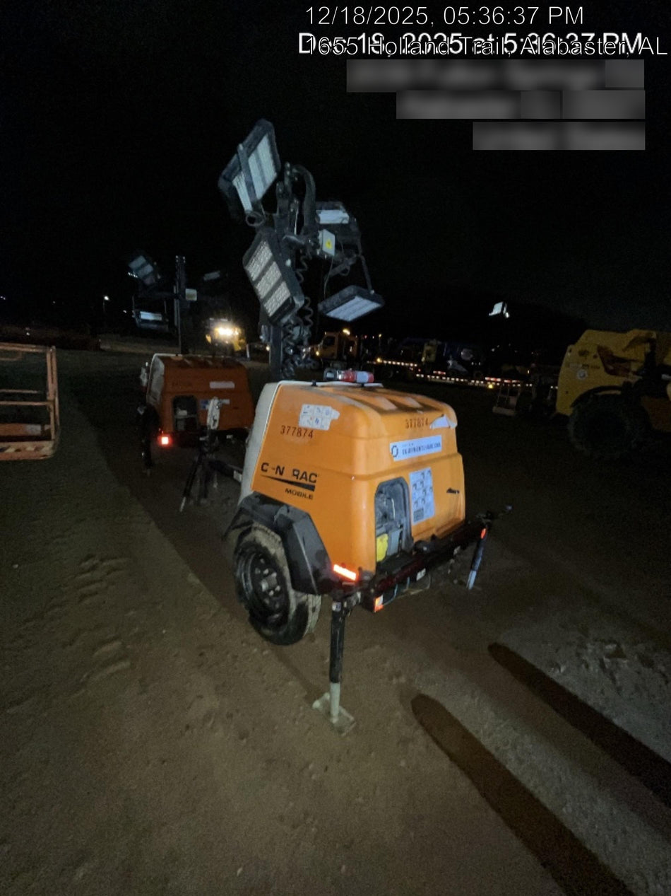 2023 Generac MLT2 Diesel, Flex Switch 120V Input, Powerzone Controller, 
(4) 320W LED Lights, 4kW Generator, 39.9 Gal Fuel Tank, 2" Ball, T3