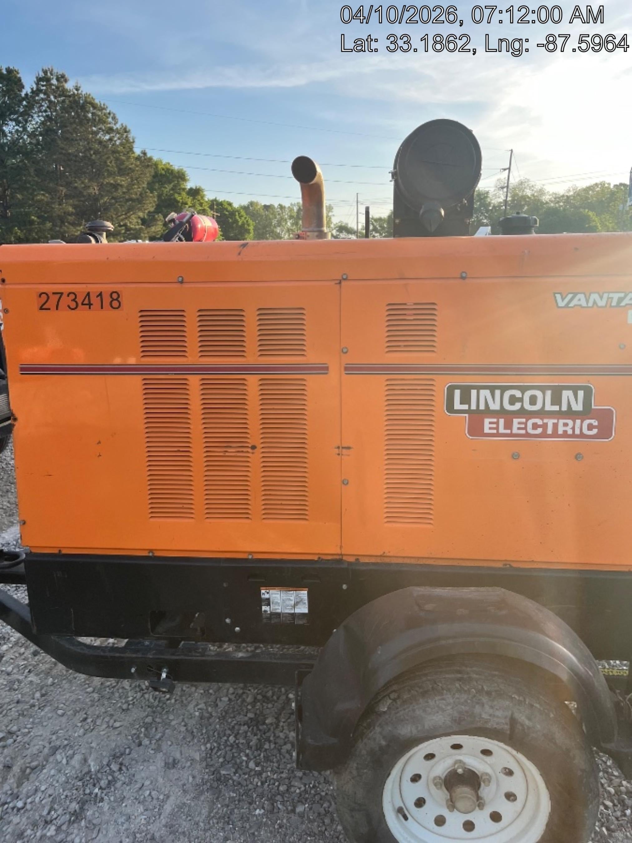 2022 Lincoln Electric Vantage 549X Crosslink Technology, Trailer Mounted, ES Decals, T3
