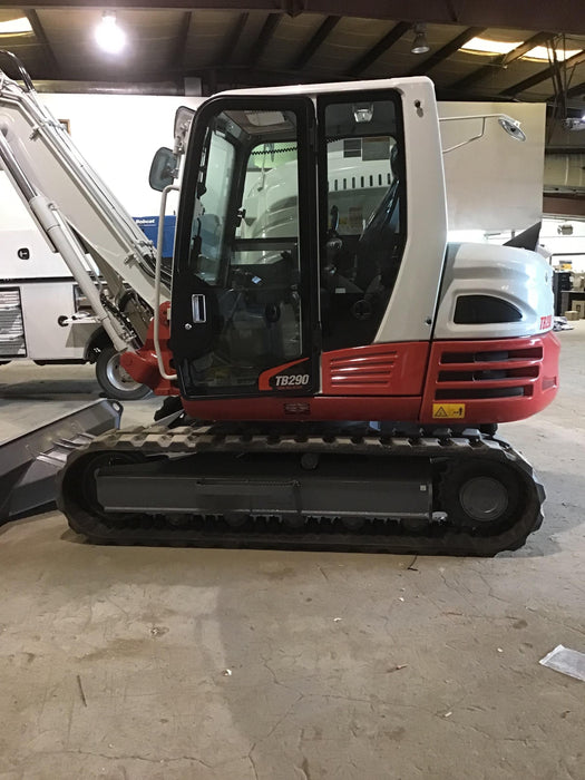2019 Takeuchi TB290 Takeuchi TB290 Cab/Heat/AC w/Rubber Tracks, Auxiliary Hydraulics, Dozer Blade, Manual QC