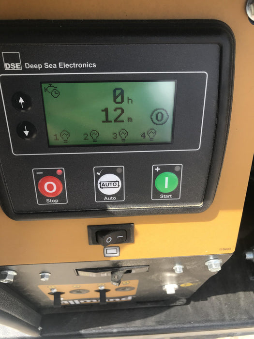 2022 Allmand NLV3GR (4) LED Light Fixture 350W, 23' Vertical Mast, 3kW Prime, Towable, Deep Sea L401, Leveling Jacks, Yanmar T4F 5.8hp