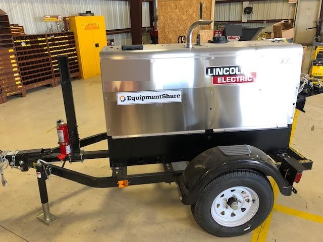 2019 Lincoln Electric Vantage 322 Welder Ready-Pak 3, Two wheel trailer, Fender and Light kit, Cable Rack