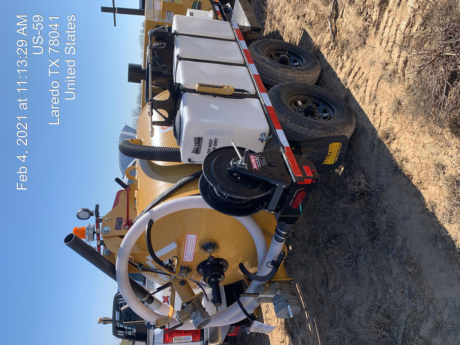 2020 Vac-Tron LP573XDT 24 HP Kohler Diesel Engine (Tier 4 Final), Includes 500 Gallon Debris Tank w/ Hydraulic Tilt, two (2) 100 Gallon Water Tanks, Low Profile Torsion Axles (12,000 GVWR), Manual Jack