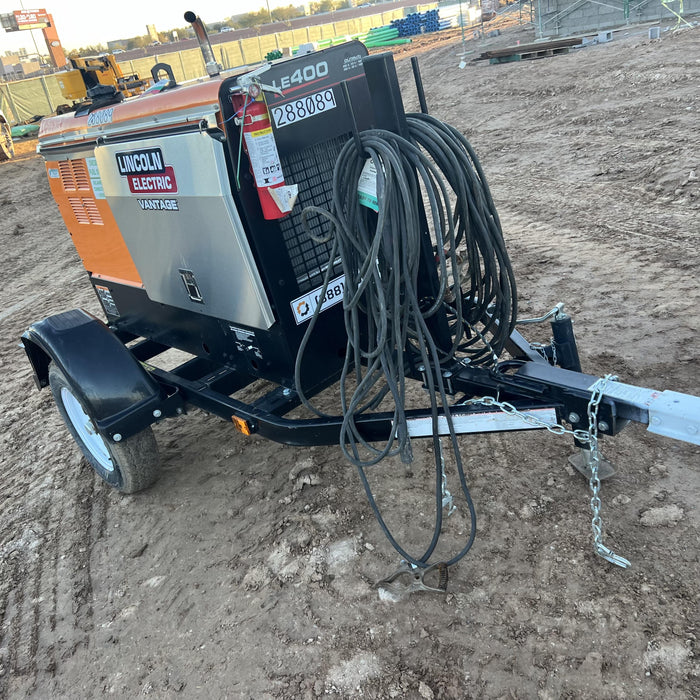 2023 Lincoln Electric LE400 Kubota V1505, Trlr, Cable Rack, Light Kit, ES Decals, T3