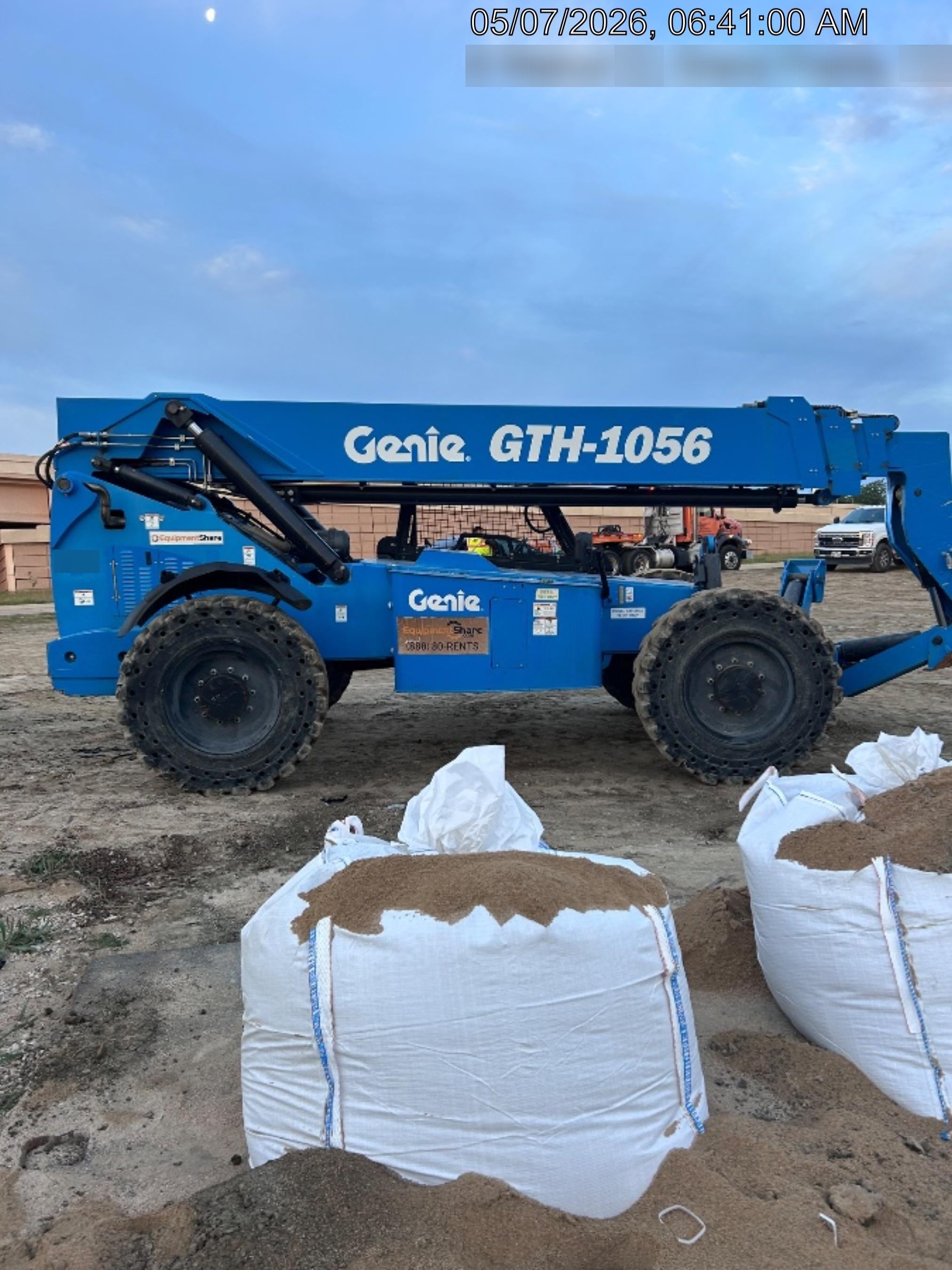 2018 Genie GTH-1056 Genie GTH-1056 w/Open ROPS, FF Tires, Work Light/Beacon, 60" Carriage and Forks
