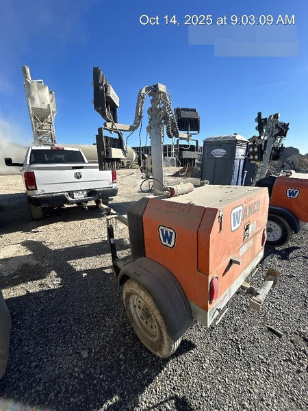 2024 Wanco WLTT-4MM4K Diesel, Mitsubishi L2E, 9.0HP @1800 rpm, Deep Sea Controller, Shore Power Plug, Auto Start, (4) 350W LED Floodlights, 4kW Generator, 60 Gal Fuel Tank, 2" Ball, T3