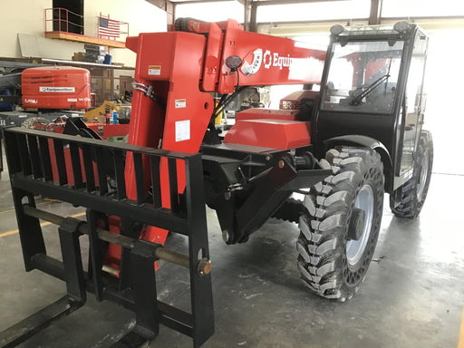 2019 Manitou MTA12042 120hp T4F, Cab/Heat/Air, Cab and Boom LED work lights, Auxiliary Hydraulics, Solid Tires, Amber strobe, Lift Hook 66" Carriage, 60" Forks