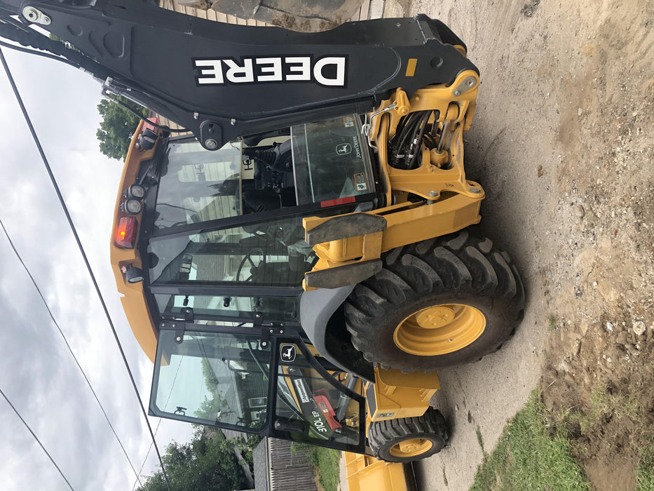 2020 John Deere 310LEP Cab/Heat/Air, 4WD, Standard Stick, Pilot Controls, 2 Way Hydraulics, TAG Manual QC