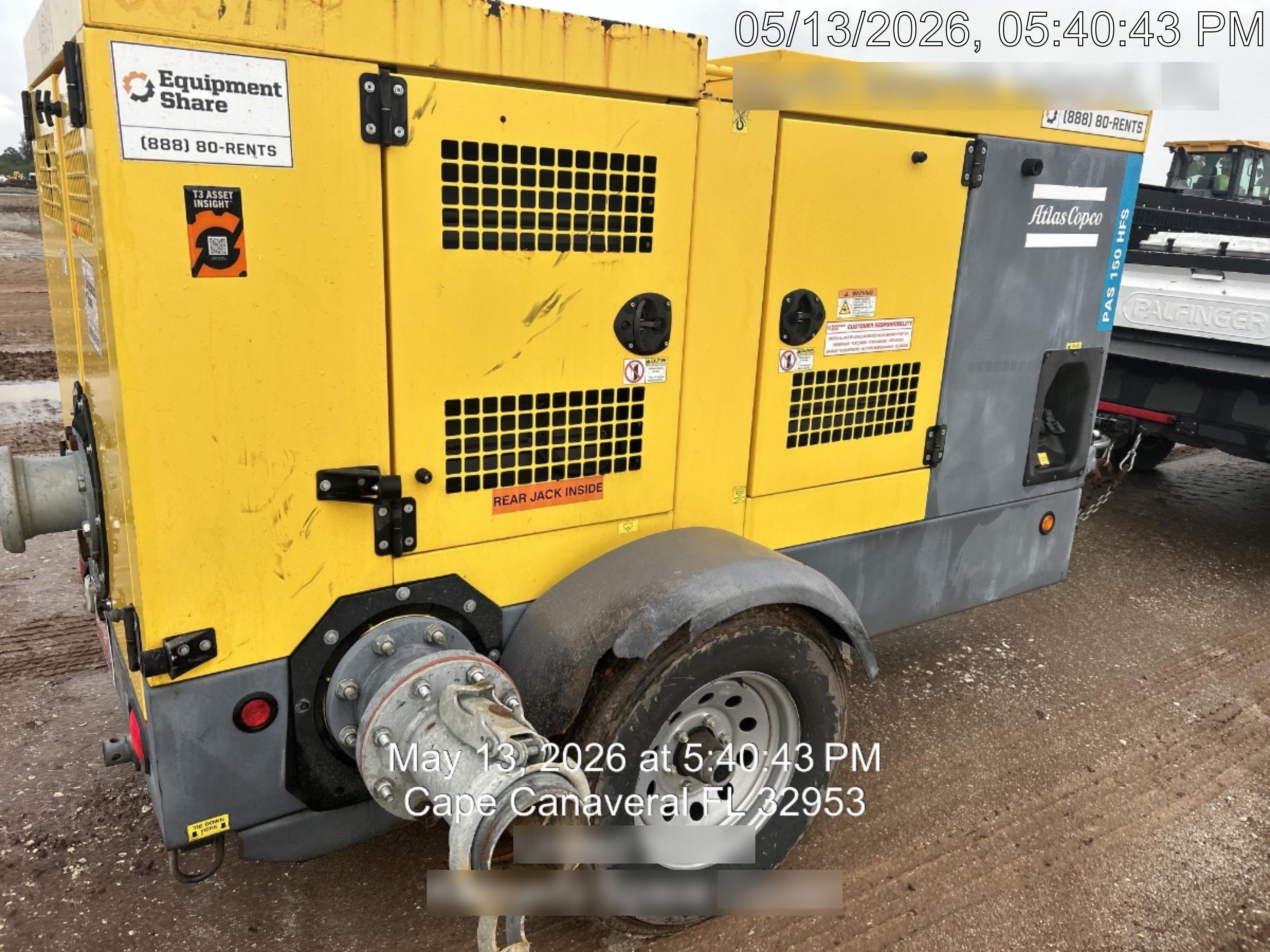 2020 ATLAS COPCO PAS 150 HF CS Enclosed
