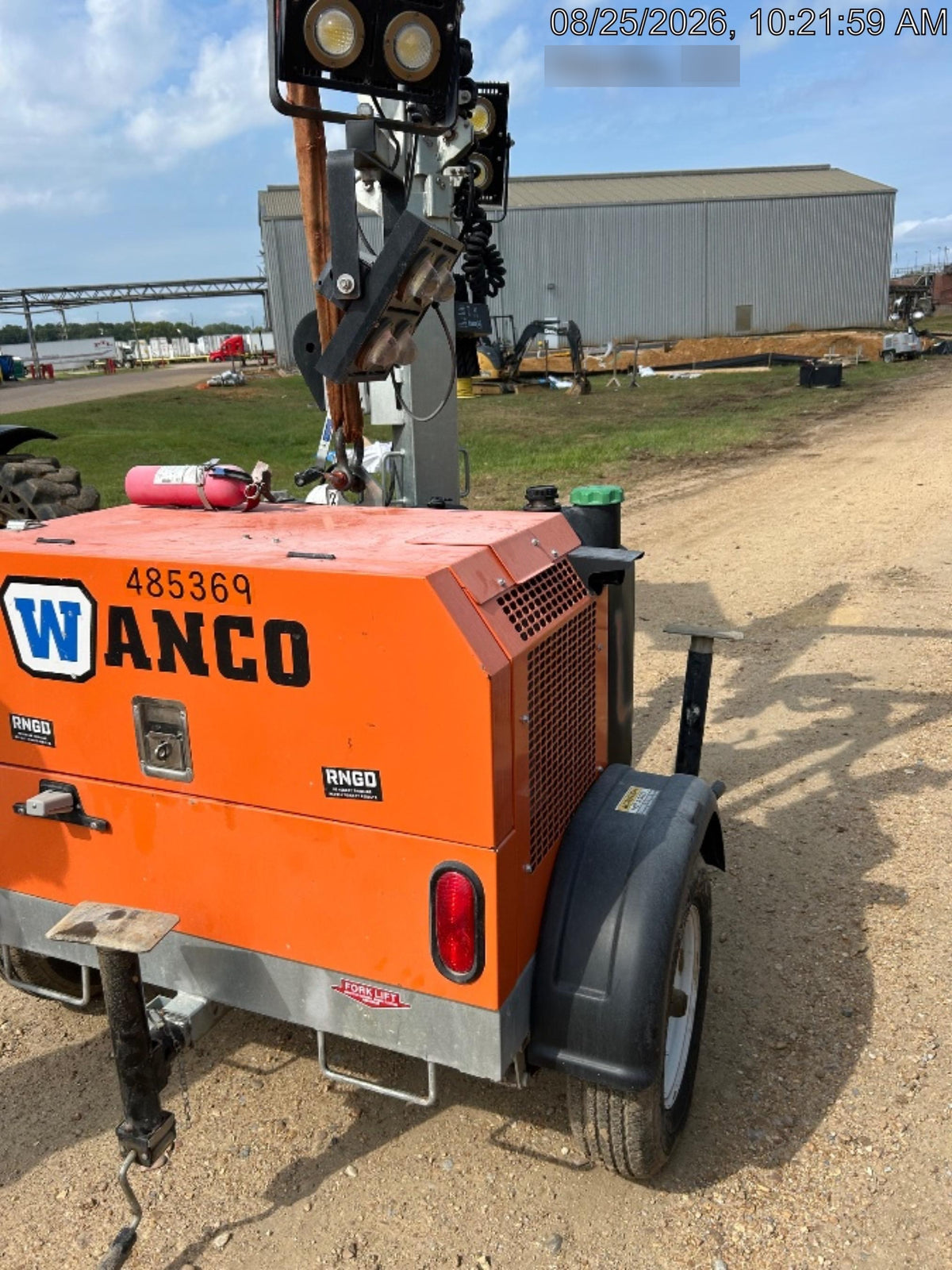 2025 Wanco WLTT-4MM4K Diesel, Mitsubishi L2E, 9.0HP @1800 rpm, Deep Sea Controller, Shore Power Plug, Auto Start, (4) 350W LED Floodlights, 4kW Generator, 60 Gal Fuel Tank, 2" Ball, T3