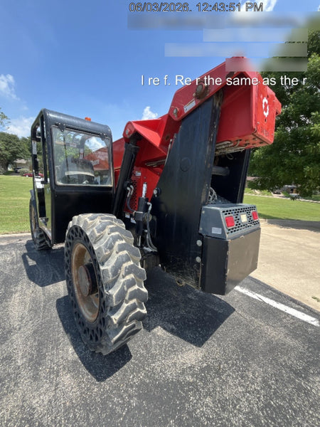 2019 Manitou MTA8044 74hp T4F, Open ROPS, Cab and Boom LED work lights, Auxiliary Hydraulics, Solid Tires, Amber strobe, Lift Hook w/66" Carriage, 60" Forks