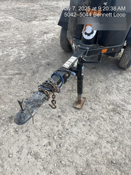 2022 Allmand NLV3GR (4) LED Light Fixture 350W, 23' Vertical Mast, 3kW Prime, Towable, Deep Sea L401, Leveling Jacks, Yanmar T4F 5.8hp