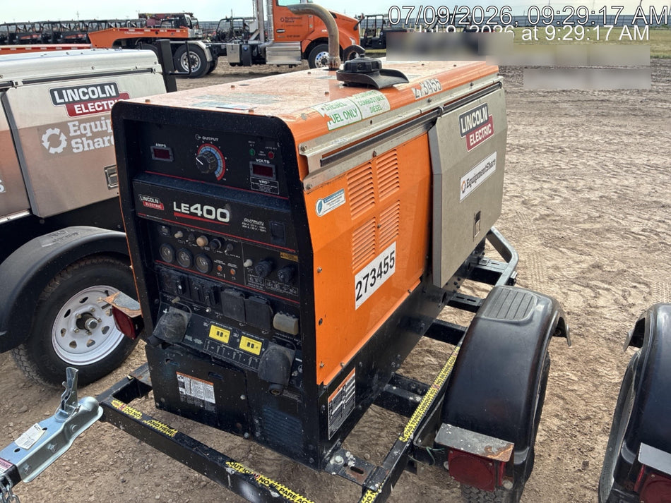 2022 Lincoln Electric LE400 Kubota V1505, Trlr, Cable Rack, Light Kit, ES Decals, T3