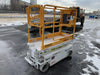 Custom Equipment HB-1430 <ul>
 <li>Hy-Brid Scissor Lift</li>
  <li>Platform capacity up to 670 lbs.</li>
  <li>Working height up to 20 ft</li>
  <li>Weighs under 1,700 lbs.</li>
  <li>Non-marking wheels </li>
</ul>