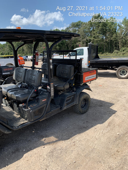 2020 Kubota RTV-X1140W-H Canopy, 4-Seater, Diesel, Windshield Acrylic Clear, Strobe Light, Backup Alarm
