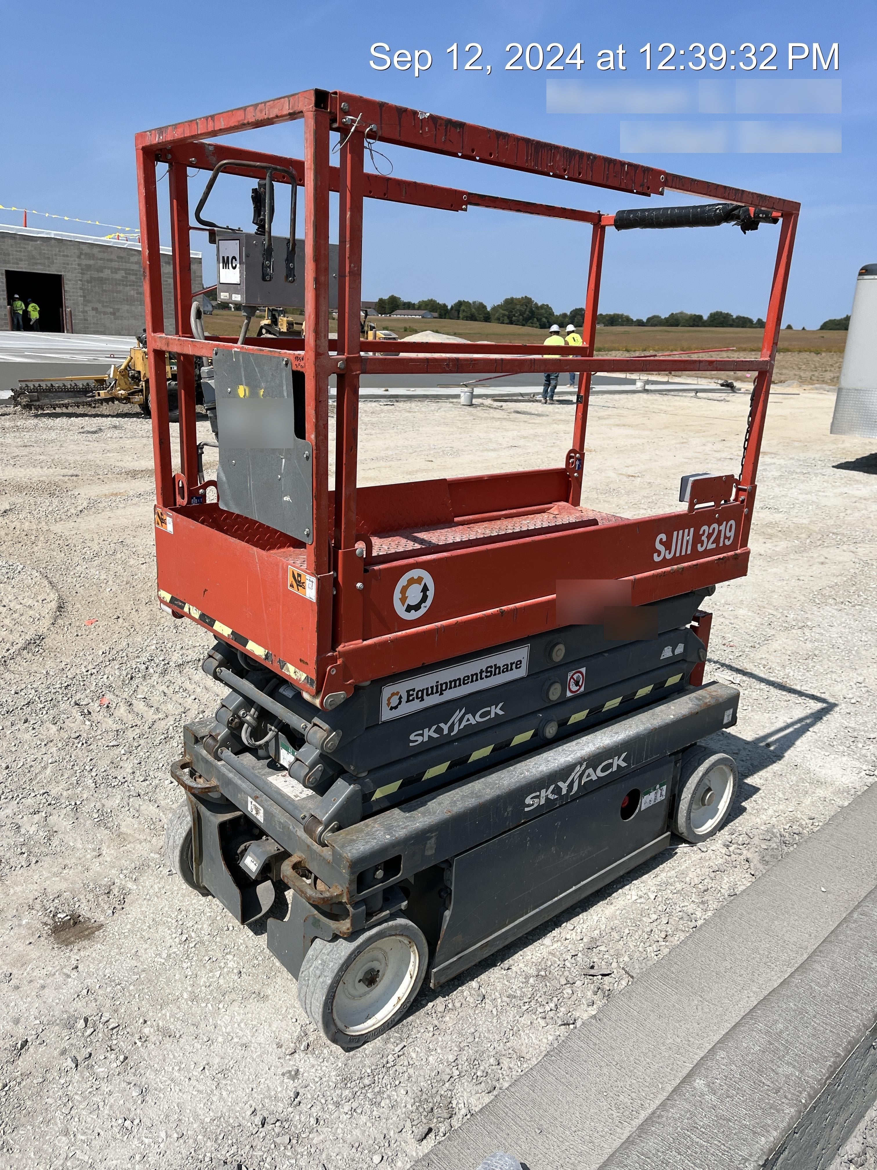 2019 Skyjack SJIII-3219 Standard Options, Trojan Batteries