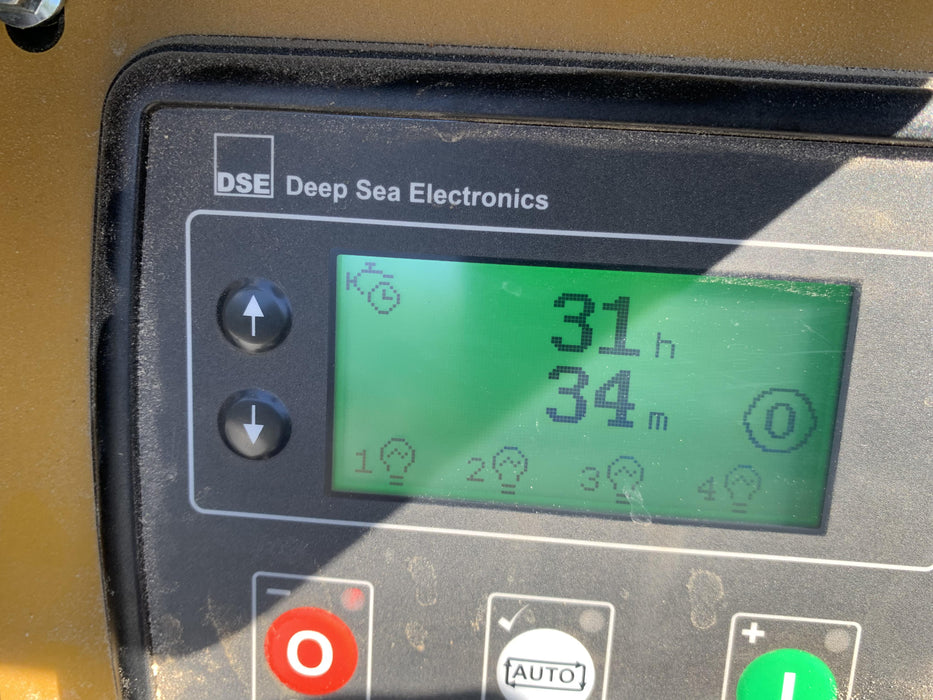 2022 Allmand NLV3GR (4) LED Light Fixture 350W, 23' Vertical Mast, 3kW Prime, Towable, Deep Sea L401, Leveling Jacks, Yanmar T4F 5.8hp