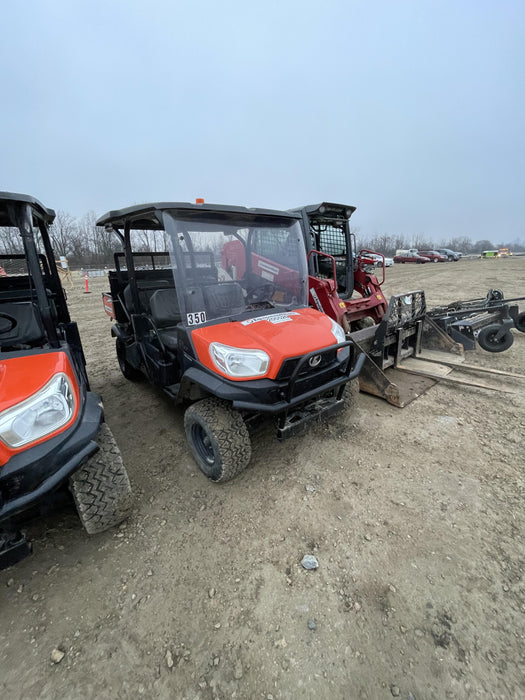 2022 Kubota RTV-X1140W-H Plastic Canopy, Windshield Acrylic Clear, LED Strobe Light, Wire Harness Kit, Back up Alarm