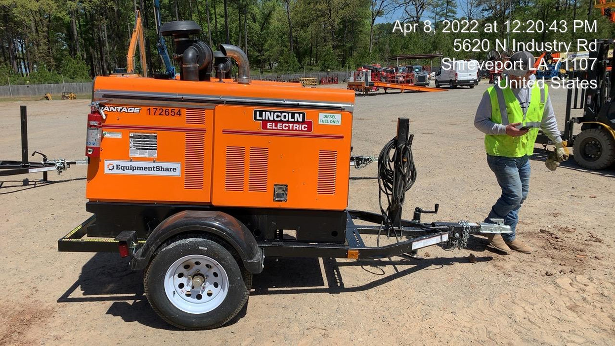 2021 Lincoln Electric Vantage 549X Ready Pak 3, ORANGE (includes trailer, cable rack, fender light kit)