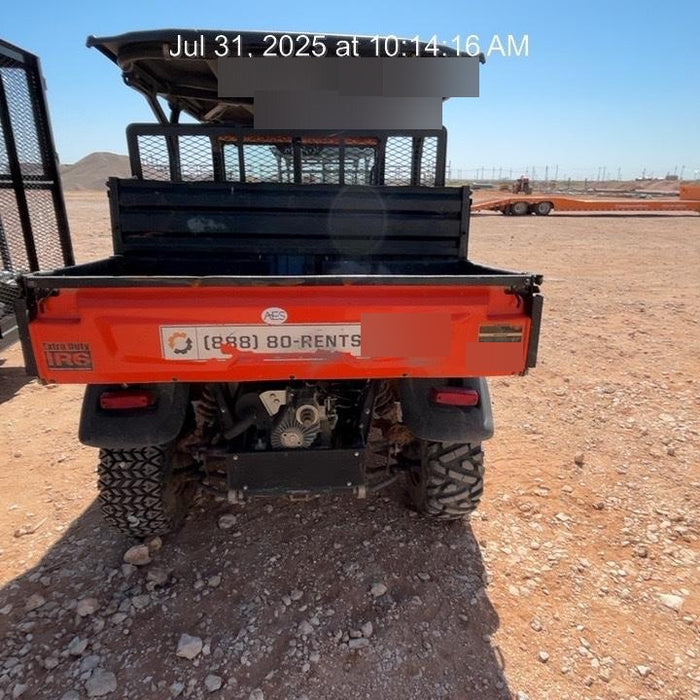 2019 Kubota RTV-X1140W-H 4wd Utility Cart, LED Strobe, Windshield Tempered Glass, Plastic Canopy, Wire Harness Kit, Backup Alarm