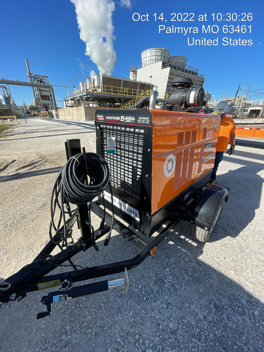 2021 Lincoln Electric Vantage 549X Ready Pak 3, ORANGE (includes trailer, cable rack, fender light kit)