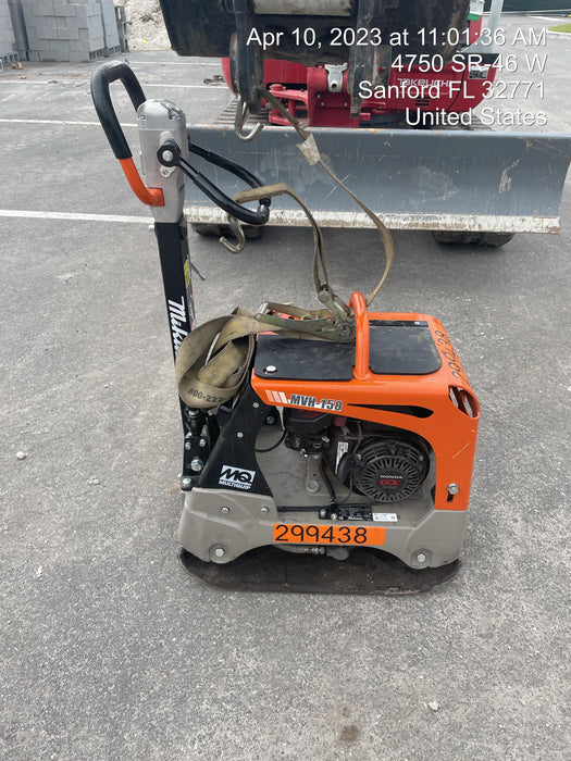 2023 Multiquip MVH158 Honda GX200, 17" Plate, Gas