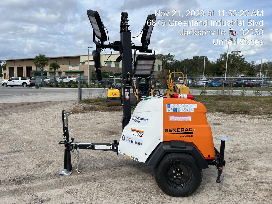 2023 Generac MLT2 Diesel, Flex Switch 120V Input, Powerzone Controller, (4) 320W LED Lights, 4kW Generator, 39.9 Gal Fuel Tank, 2" Ball, T3
