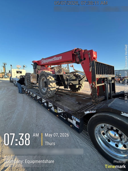 2020 Manitou MTA10055 Cab/Heat/Air, 120 HP, Solid Tires, Work Lights, Lift Hook, Auxiliary Hydraulics w/66" Carriage and 60" Forks