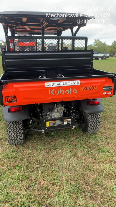 2021 Kubota RTV-X1140W-H Plastic Canopy, Windshield Acrylic Clear, LED Strobe Light, Wire Harness Kit, Back up Alarm