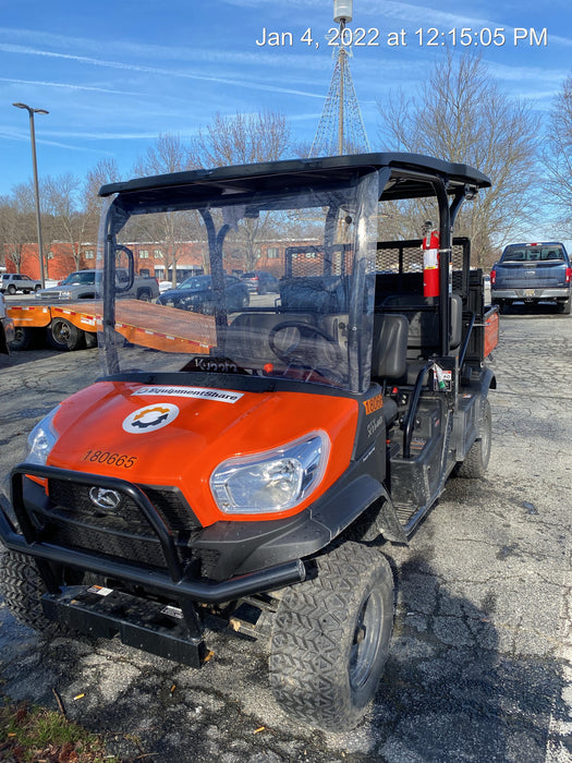 2021 Kubota RTV-X1140W-H Plastic Canopy, Windshield Acrylic Clear, LED Strobe Light, Wire Harness Kit, Back up Alarm