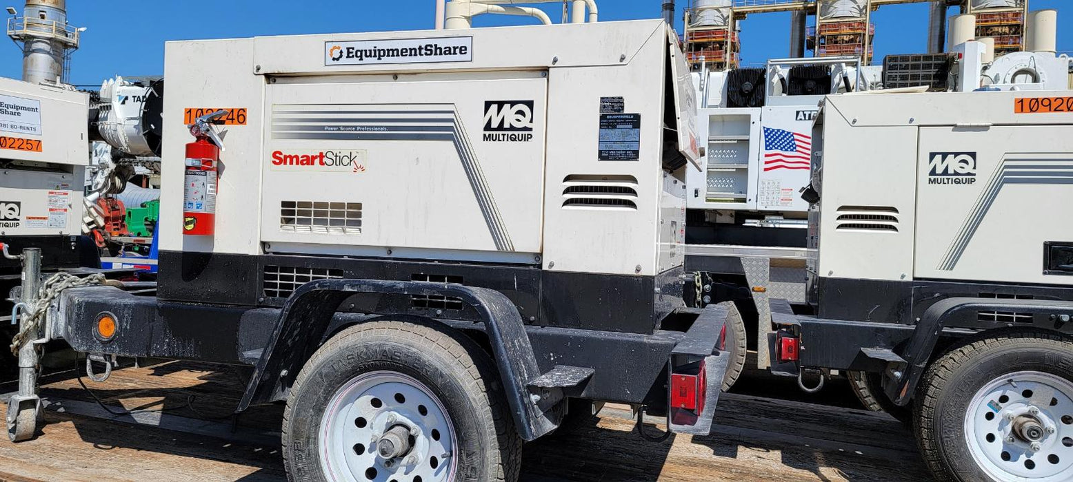 2020 Multiquip DLW400ESA4 400 amp Welder, 14kW, 120/240V, T4F Kubota, Trailer