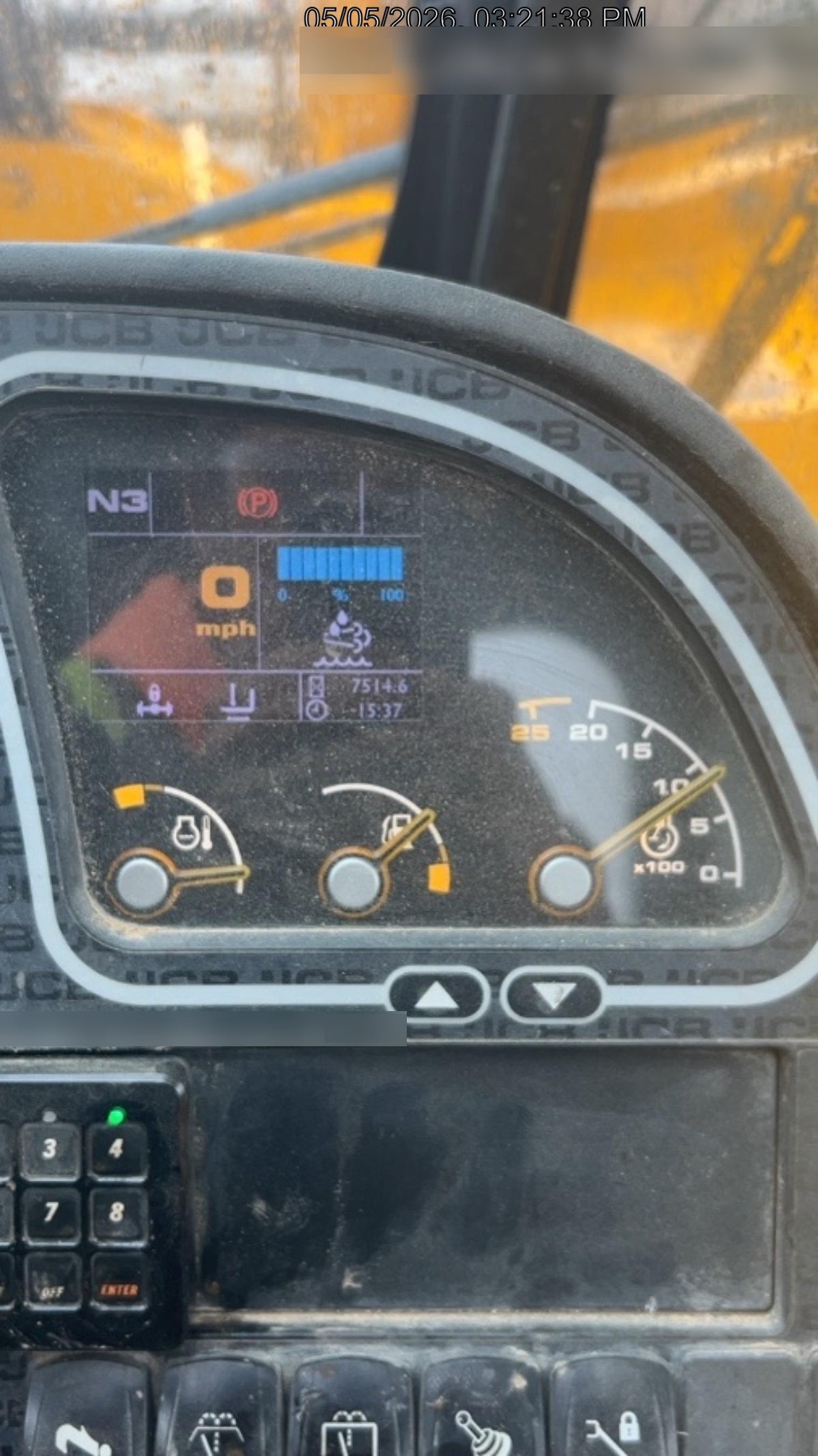 2019 JCB 512-56 JCB 512-56 Enclosed Cab, 109 HP, Solid Tires, Worklights, Beacon, Aux Hydraulics, Lifting Eye w/60" Carriage/60" Forks