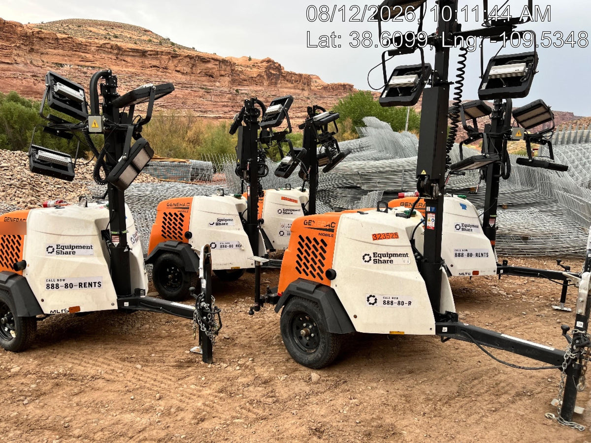 2024 Generac MLT2 Diesel, Flex Switch 120V Input, Powerzone Controller, 
(4) 320W LED Lights, 4kW Generator, 39.9 Gal Fuel Tank, 2" Ball, T3