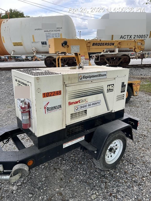 2020 Multiquip DLW400ESA4 400 amp Welder, 14kW, 120/240V, T4F Kubota, Trailer