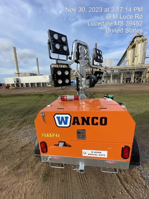 2023 Wanco WLTT-4MM4K Diesel, Deep Sea Controller, Shore Power Plug, Auto Start, (4) 350W LED Floodlights, 4kW Generator, 60 Gal Fuel Tank, 2" Ball, T3