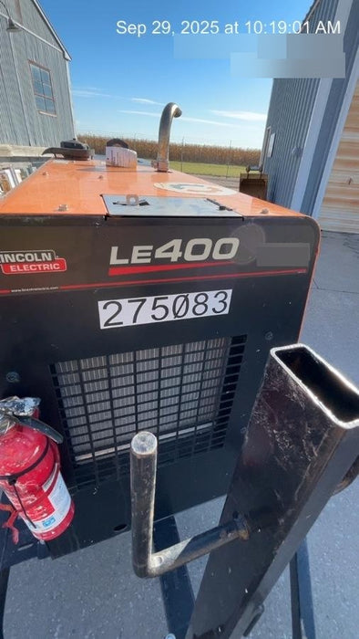 2022 Lincoln Electric LE400 Kubota V1505, Trlr, Cable Rack, Light Kit, ES Decals, T3