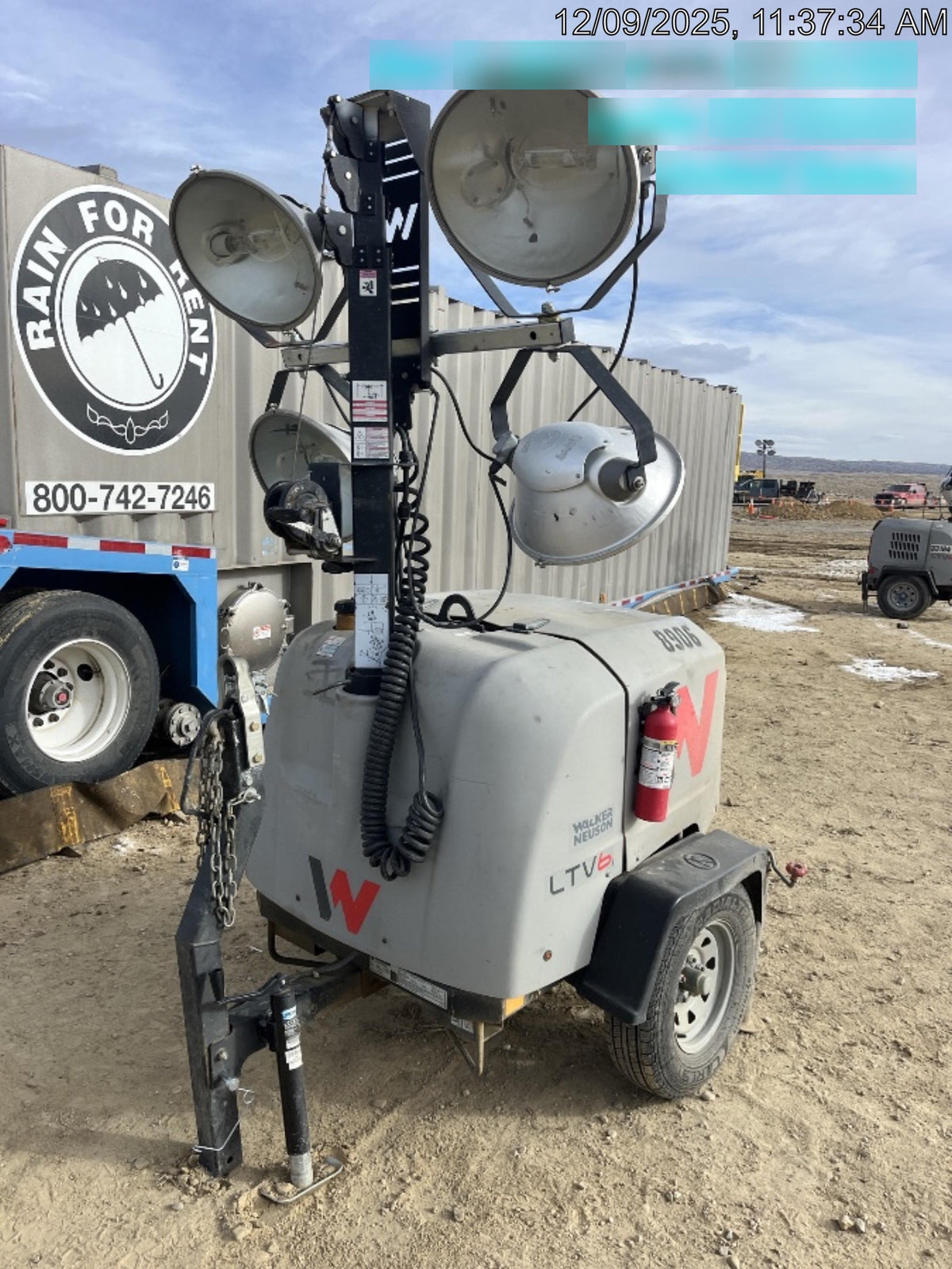 2018 Wacker Neuson LTV6L-MH Wacker Neuson LTV6L Towable Light Tower