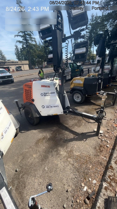 2023 Generac MLT2 Diesel, Flex Switch 120V Input, Powerzone Controller, (4) 320W LED Lights, 4kW Generator, 39.9 Gal Fuel Tank, 2" Ball, T3