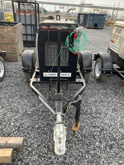 2019 Lincoln Electric Vantage 322 Lincoln Vantage 322 Welder w/Trailer, Light Kit, Cable Rack