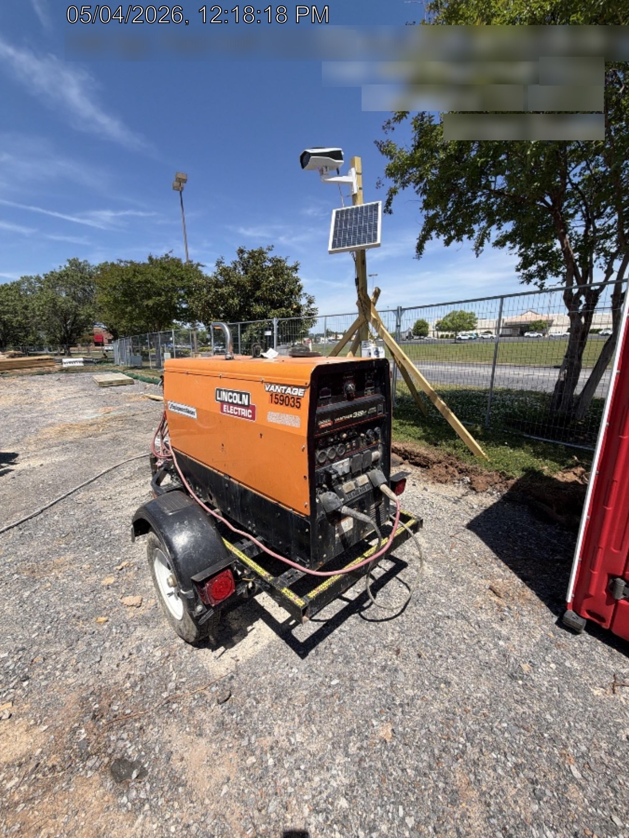 2021 Lincoln Electric Vantage 322 Vantage 322 Ready Pak 3 w/ Decals, ORANGE (includes trailer, cable rack, fender light kit) NO Telematics