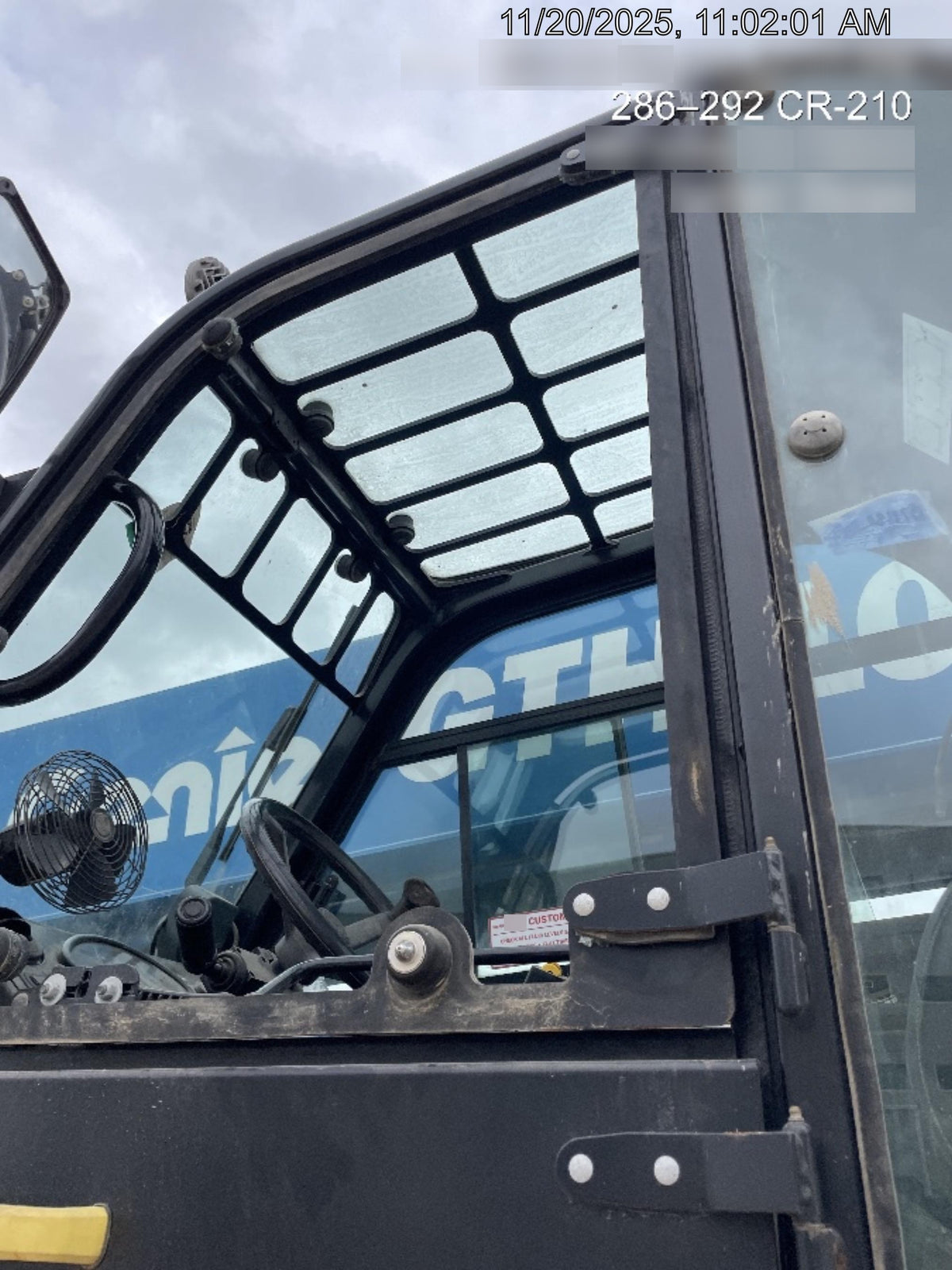 2018 Genie GTH-1056 Genie GTH-1056 w/CAB, Solid Tires, Work Lights, 60" carriage/forks, cab mesh, beacon