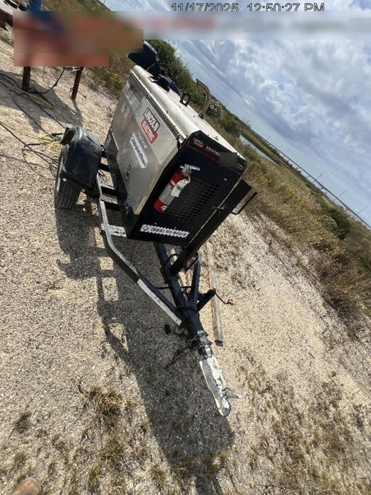 2019 Lincoln Electric Vantage 322 Ready-Pak 3, Two Wheel Trailer, Fender and Light Kit, Cable Rack